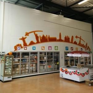 Frise adhésive découpée en magasin — JMJ Com, Villeurbanne et Lyon